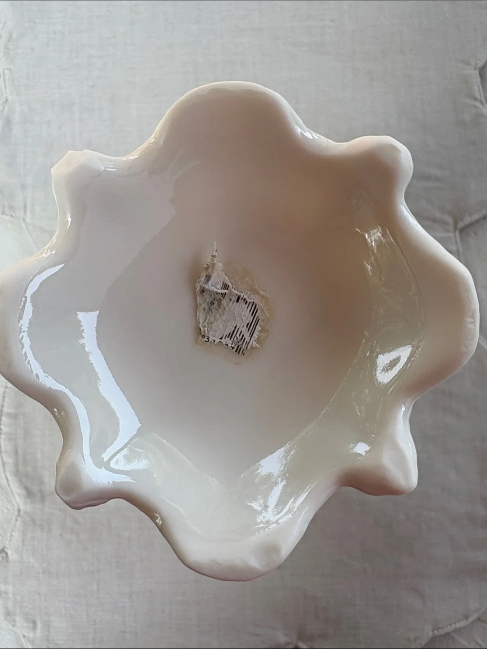 Vintage Ivory Flower/Bulb-Forcer Decorative Vase